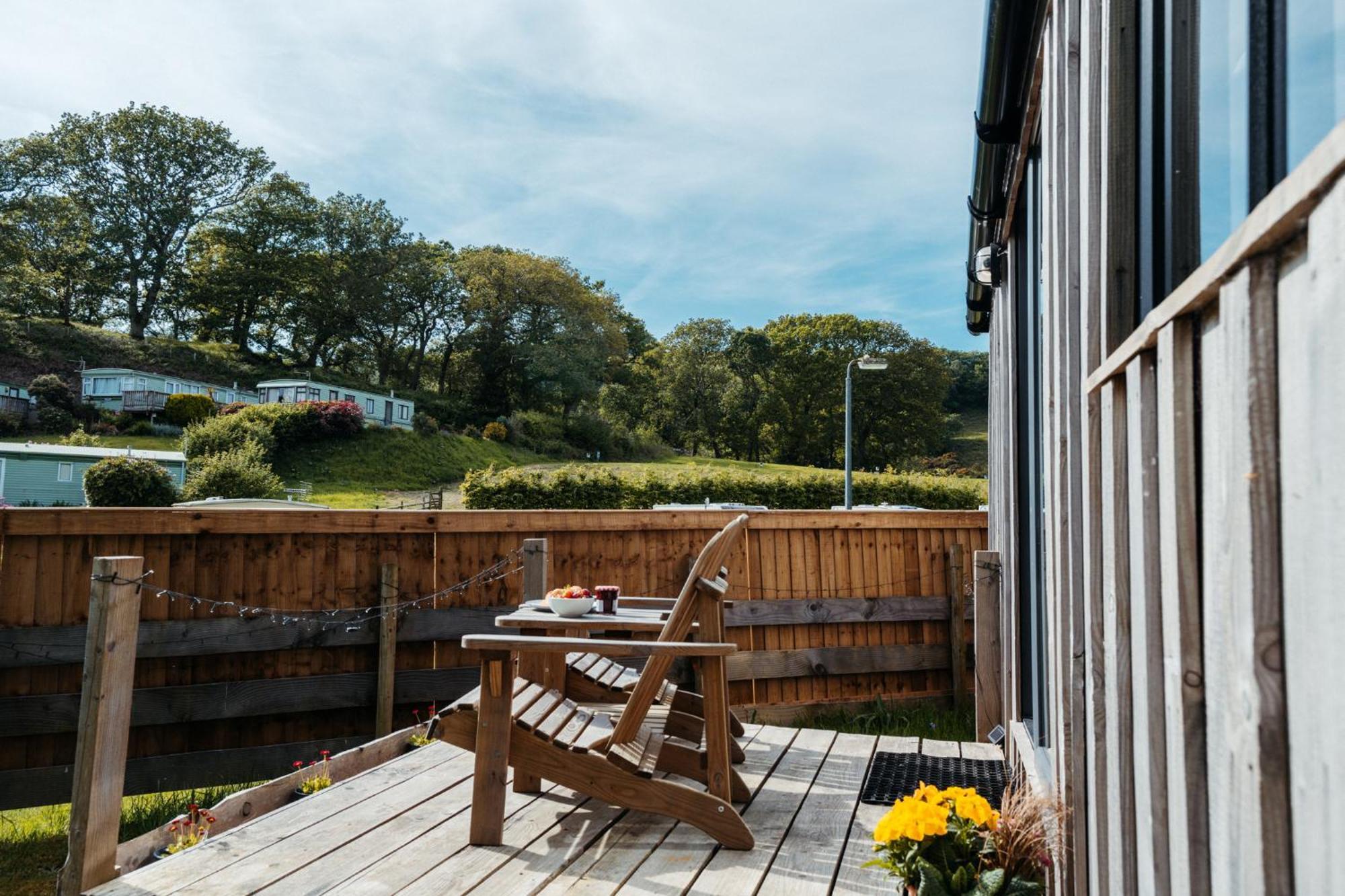 Cefn Crib Cabins Machynlleth Exterior foto